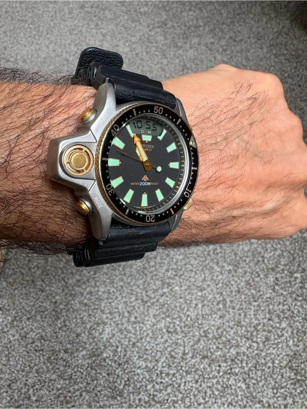 Citizen Aqua land Diver Limited Edition Anniversary 200M Ana+Digi Quartz Watch